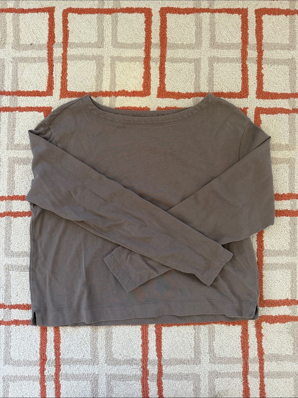 Gap boxy boat neck Long-Sleeve in Taupe